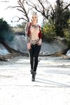 Blonde Inked Beauty Kleio Valentien Gets Adored Outdoors with Sexy Bare Feet.