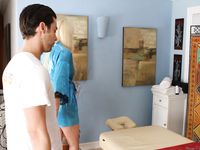 Kristen Jordan Slips Off Her Satin Robe