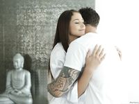 Petite Babes Avi Love and Moka Mora Share Cock in Erotic Threesome