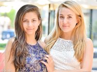 Skinny Girlfriends Nina and Serena Strip Down and Flaunt Their Bodies in Public