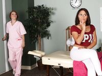 Seductive Masseuse Alyssa Branch Starts with Liv Revamped, Then Goes to Her Pussy.