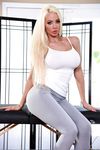 Blonde Bombshell Nicolette Shea Shows Off Massive Tits and Plump Ass