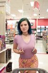 Naughty Brown Teen Skylar Anke Flaunts Herself in a Shopping Mall