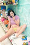 Naughty Brown Teen Skylar Anke Flaunts Herself in a Shopping Mall