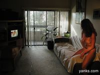 Curly-Haired Hottie Mariah Taylor Flashes Her Big Naturals in a Solo Act