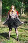 Amateur Babe in Cosplay Poses in the Forest