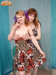 Redhead Teens in Thigh-Highs Show Off Their Lesbian Pussies