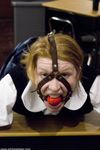 Curvy Teacher Daphne Rosen Dominates and Toys Redhead Student Madison Young 
Curvy Teacher Dominates Redhead Student with Toys
