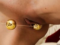Sultry Brunette Valentina Bianco Strips and Plays with Toys