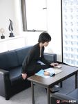 Naughty Asian Office Lady Hasumi Playing with Vibrator on Horny, Hairy Pussy