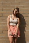 Naughty Teen Stephie Musso Flashes Under Skirt in Public