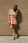 Naughty Teen Stephie Musso Flashes Under Skirt in Public