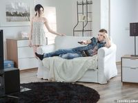 Petite Teen Sheri Vi Strips Before Sex