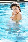 Drenched and Horny in the Pool: Tall, Brunette Jessica Ashley