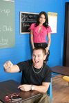 Brunette Teacher Franceska Jaimes Fucks Hung Student in Class