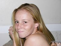 Tiny Amateur Alyssa Hart's Face Covered in Freckles  
Sweet Alyssa Hart: Freckled Face Amateur