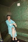 Natural Busty MILFs Strip Down for Naked Sauna Hangout