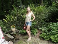 Amateur Hannah Hawthorne Plays with Her Pussy in the Garden After Flashing Her Perky Tits 
Naughty Hannah's Garden Pussy Play
