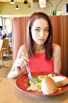 Slim, Cute Busty Girl Paisley Strips and Spreads her Pussy Solo