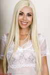 Blonde Anastasia Delgado, 30+, Shows Off Big Booty After Stripping