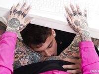 Inked Slut Sucks Hard in High Heels on Deep Throat Photos (Tiger Lilly)