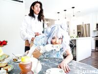 Asian Cosplay Babe Kimmy Kimmet Gets Fucked by a Long-Haired Guy