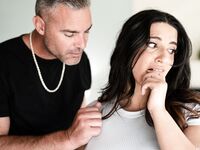 Thick, Brunette Sarah Gets Hard Fucked by an Arab in the Living Room