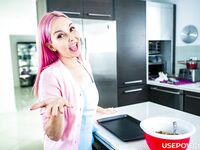 Smiling Pink-Haired MILF Aaliyah Love Gets Fucked POV