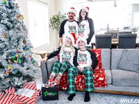 Mind-Blowing Christmas Foursome XXX Scene with Kay Lovely and Nikki Zee