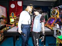 Curvy Female Security Agent Seduces Young Guy