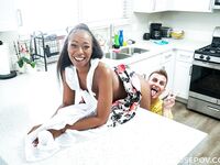 Son's Buddy Properly Fucks Mocha Menage