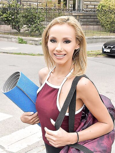 After Coming Home from the Yoga Studio. 
Yoga Studio Arrival.