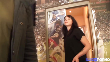 Seductive MILF Waitress Spreads Legs for Lucky Customer