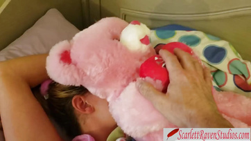 Waking up his stepdaughter with his swollen cock