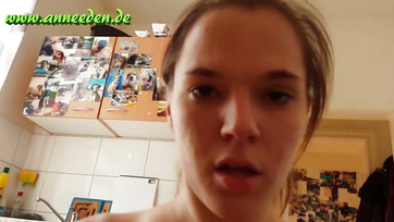 Neighbor Guy Came Over, Gave Him a Blowjob, and Took a Load on His Cock