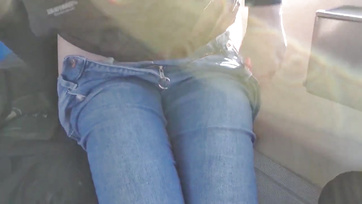 Train Blowjob by Horny Amateur Chick for Her Boyfriend's Tiny Sausage