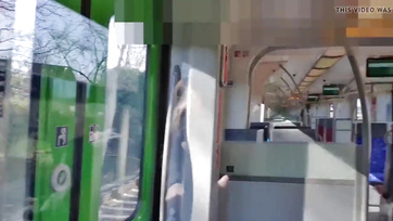 Train Blowjob by Horny Amateur Chick for Her Boyfriend's Tiny Sausage