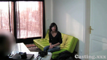 Shy Teen Girl Blissfully Swallows Cum at Her First Sex Casting