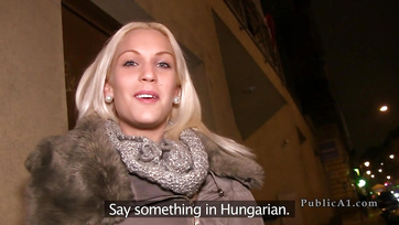 Blonde Hungarian Babe Takes a Fuck for a Little Cash