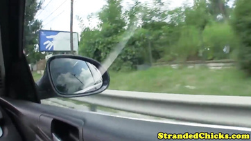 Planted in Throat and Shot on Face: Cute Hungarian Hitchhiker