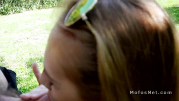 Hungarian Hottie Gobbles Sausage in Budapest and Swallows it All