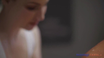 Blonde Spinner's Huge Tits Telespinned by Big Cock