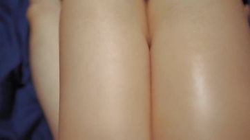 Japanese Teen Babe Jerks Off Her Boyfriend's Hard Cock with Hands and Feet