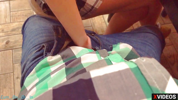 Brave Teen Girl Handles Classmate's Rising Cock in Class