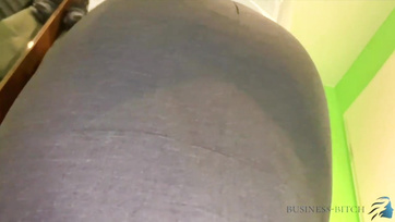 Ripped Young Secretary's Stockings and Fucked Her Pussy Apart