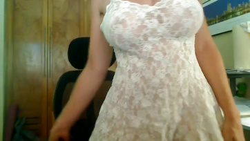 Desperate Redhead Wife on Webcam Craves Cock