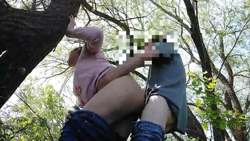 Russian Couple Gets Frisky in the Public Park
