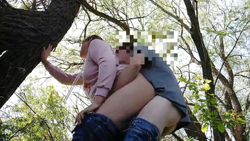 Russian Couple Gets Frisky in the Public Park