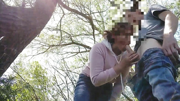 Russian Couple Gets Frisky in the Public Park
