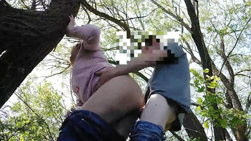 Russian Couple Gets Frisky in the Public Park